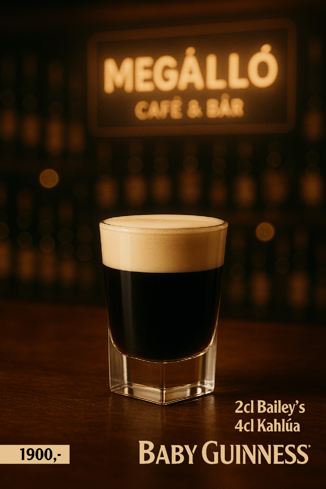 Megálló Café & Bar - Baby Guinness