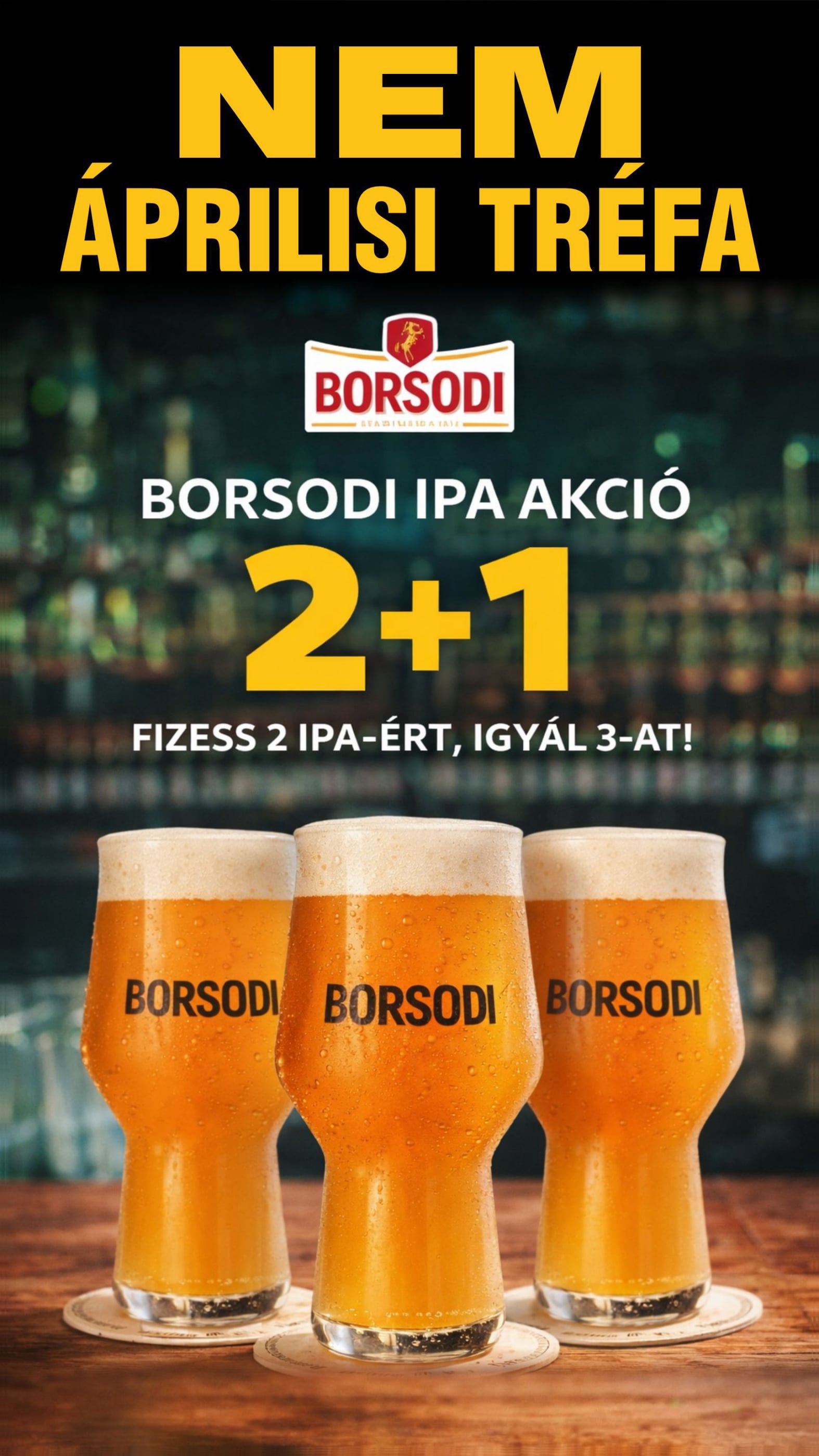 Borsodi IPA 2+1 AKCIÓ