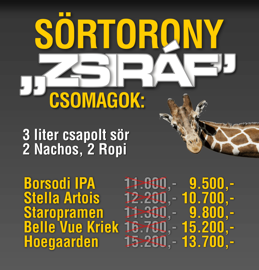 Megálló - Sörtorony - Zsiráf